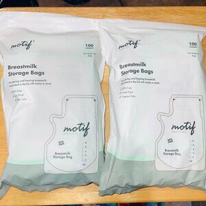 Motif Medical Breast Milk Storage Bags 8oz Single Use Bags 200 Count BPA-Free